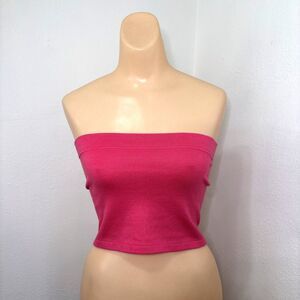 Vintage Y2K Pink Womens Tube Top One Size Retro Boho Hippie Inspired Festival